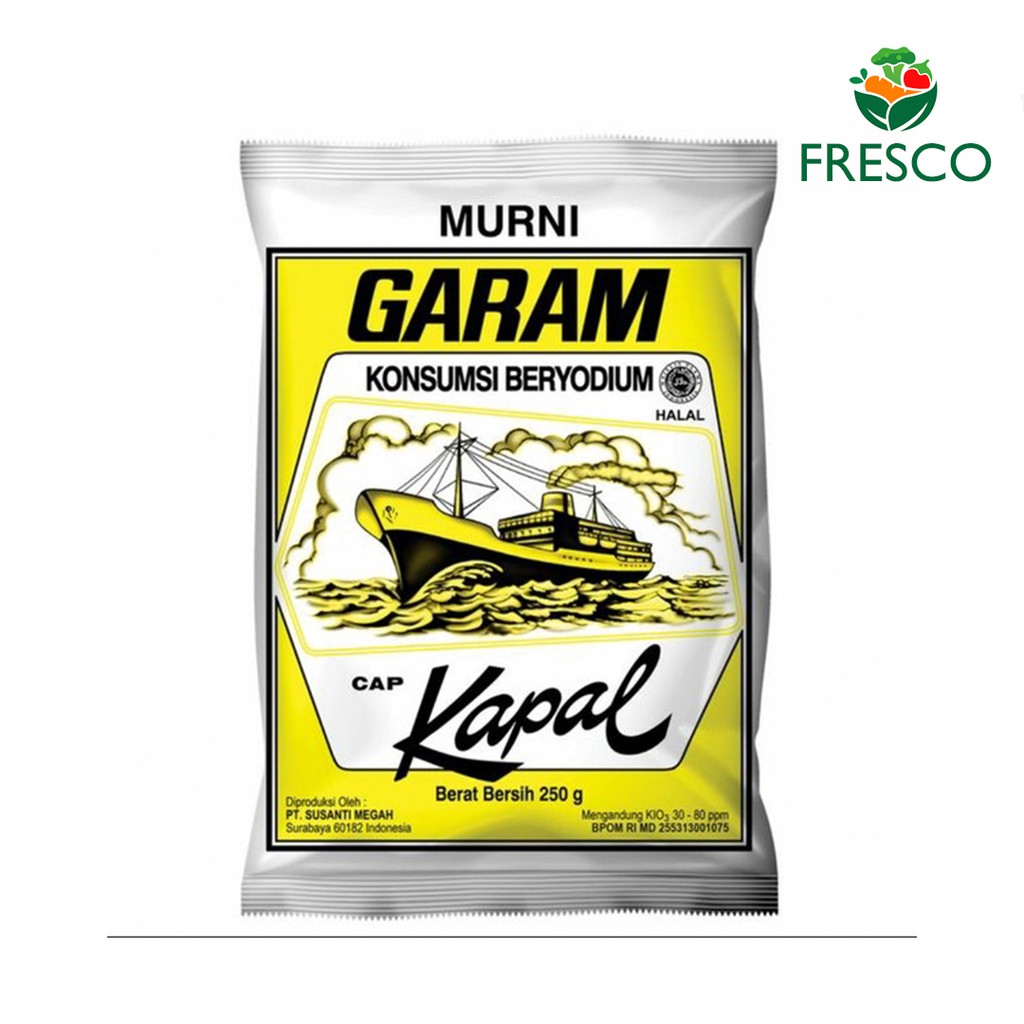 

Garam Dapur Beryodium Cap Kapal 250 Gram
