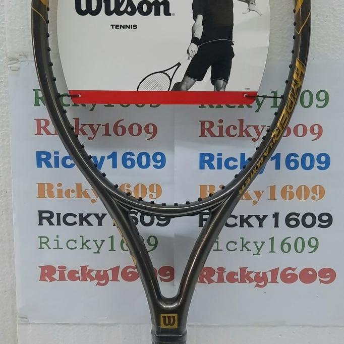RAKET TENIS WILSON HYPER HAMMER 2.3 GRAY/GOLD - HYPER CARBON -ORIGINAL
