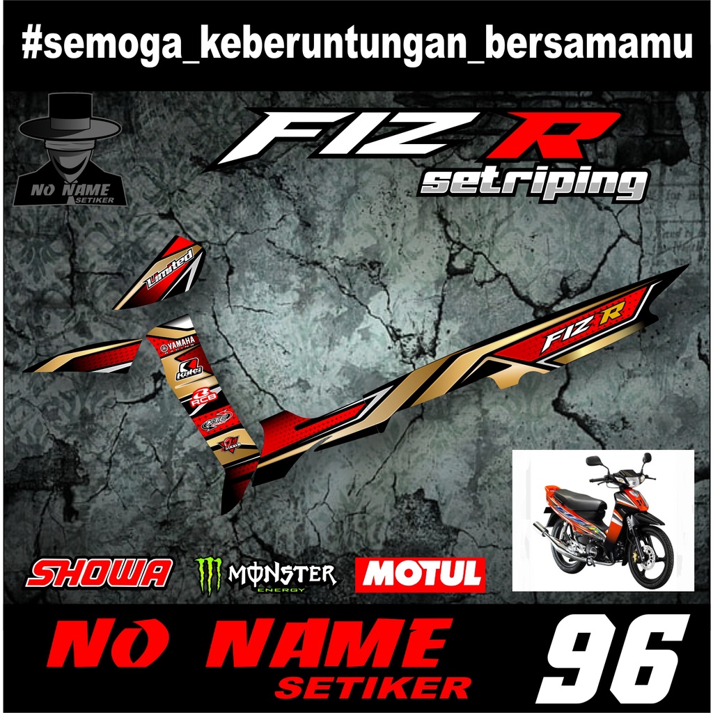 STIKER STRIPING LIS BODY (96) F1ZR FIZR TAHUN 2001 2002