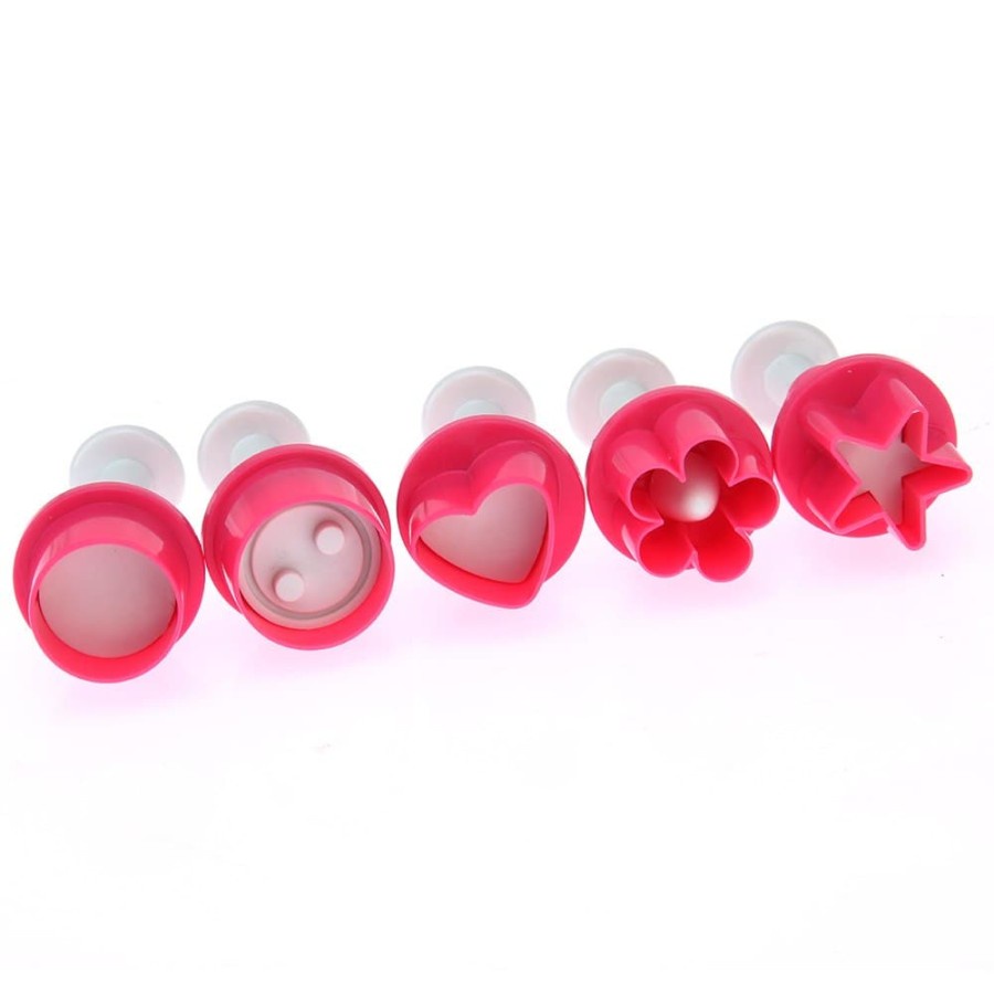 Fondant Plunger Cutter - Lima Bentuk Cetakan Fondant (5pcs)