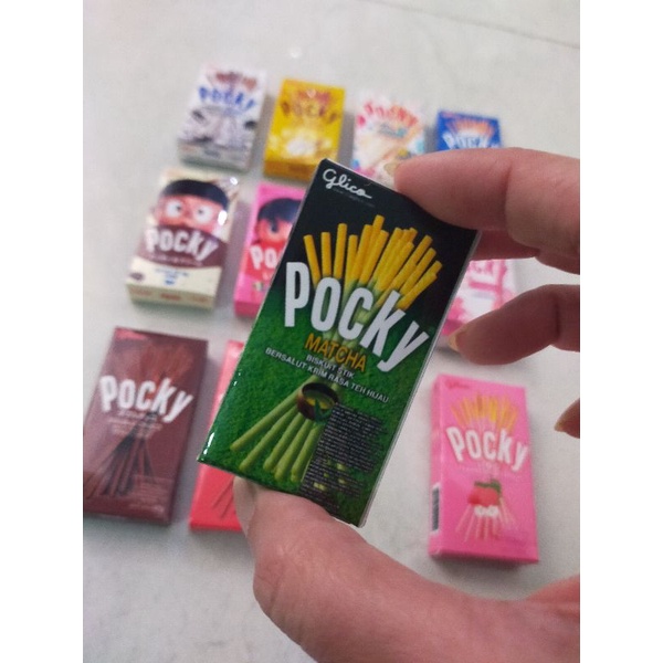 Magnet kulkas miniatur snack pocky set/cereal/ shopping bag