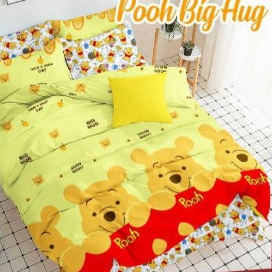 SEPREI katun motif anak-anak panda kuning UKURAN 120X200x20 bahan katun lokal