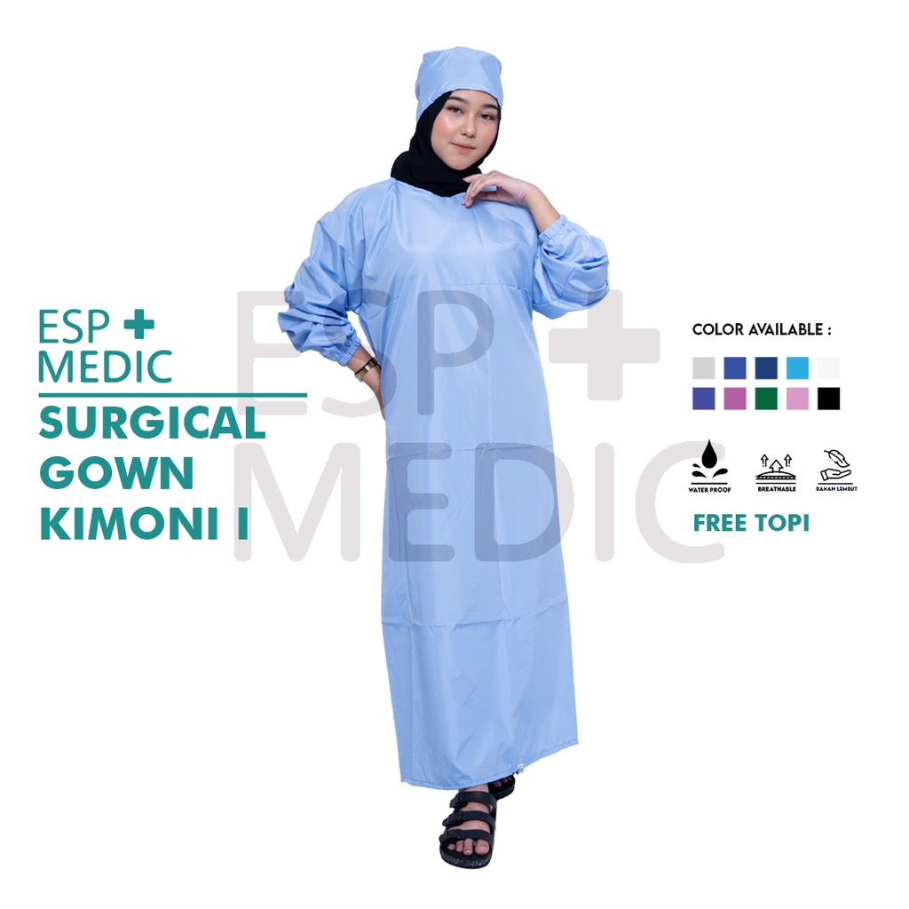 ESP MEDIC - GOWN MEDIS  APD GOWN JUBAH OPERASI APD GOUN  BAJU JAGA HAZMAT GOUN BAJU OPERASI APD GAUN