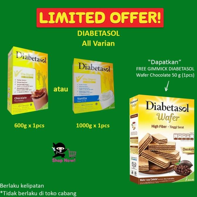 

BAYAR DITEMPAT DIABETASOL Nutrition Diabetic Susu Diabetes Cokelat Chocolate 600 g