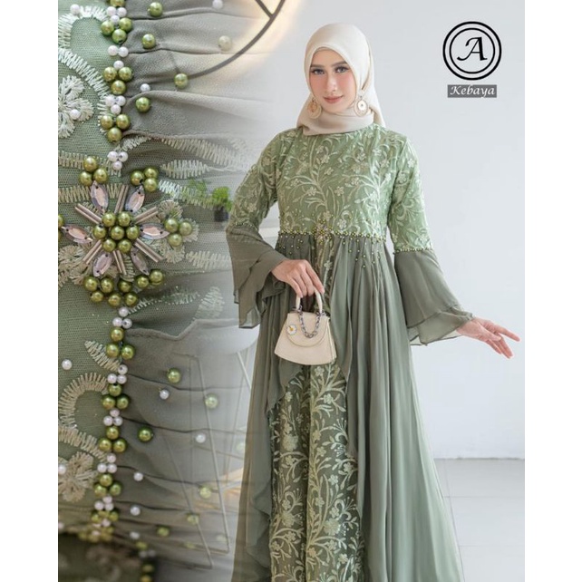 GAMIS ASHANTY // BAHAN TILLE BORDIR PREMIUM MIX BABYDOLL // By Assyifa Kebaya