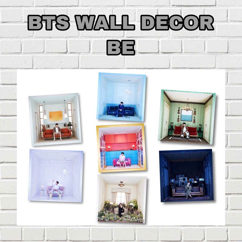 [kstuffind] BTS MEMBER WALL DECOR BE MURAH