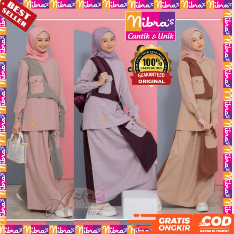 BAJU SETELAN MUSLIM ANAK REMAJA TERBARU NIBRAS TEEN NT 71 NT 72 NT 73 / SETELAN BAJU MUSLIM ANAK / B