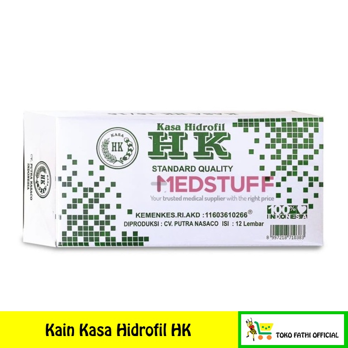 Kain Kasa / perban hidrofil untuk merawat luka