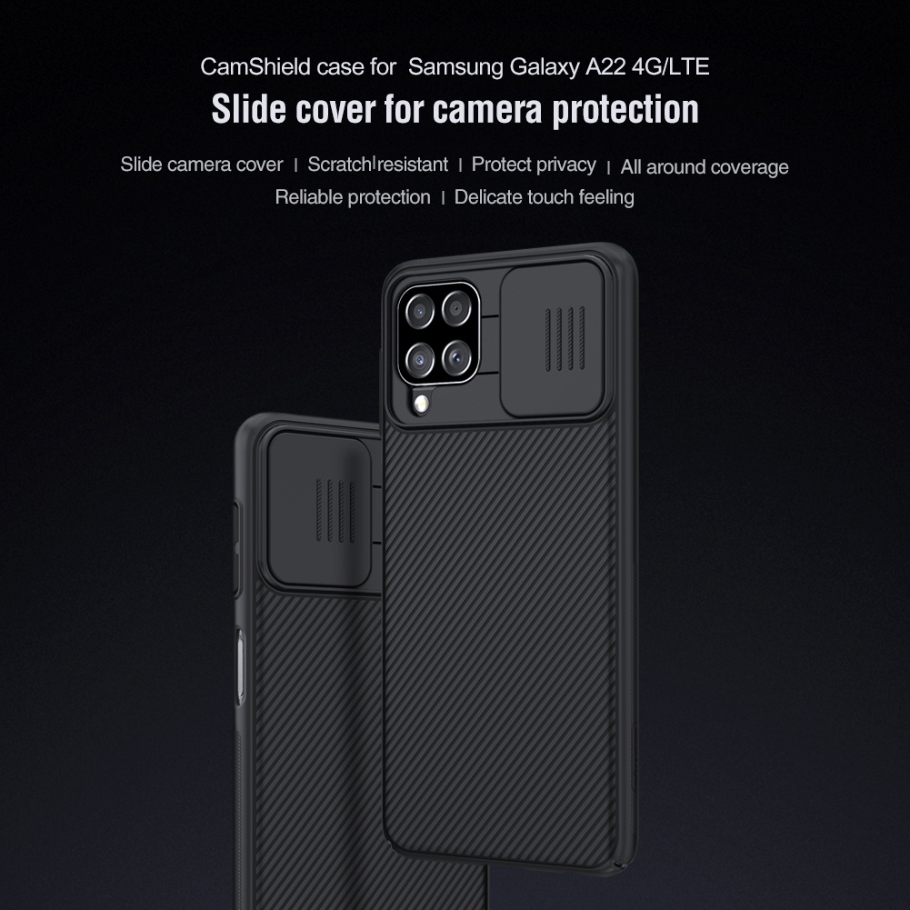 Case Samsung Galaxy A22 5G / A22 4G LTE / M32 4G / M22 4G / F22 4G CAMSHIELD Slide Camera Cover