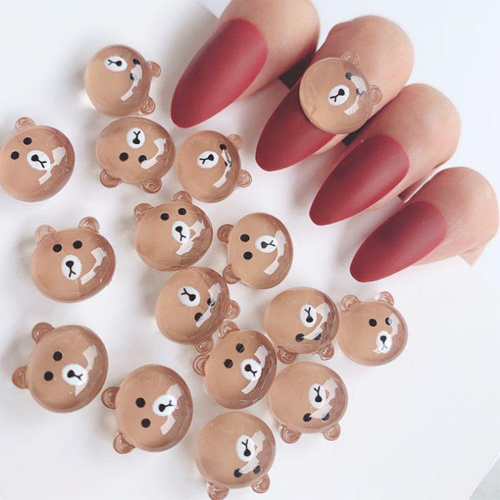 AUGUSTINA Augustina Paku Charms Lucu Permen Warna Kuku Kecantikan Hiasan Kuku DIY Manicure Aksesoris 3D Dekorasi Kuku