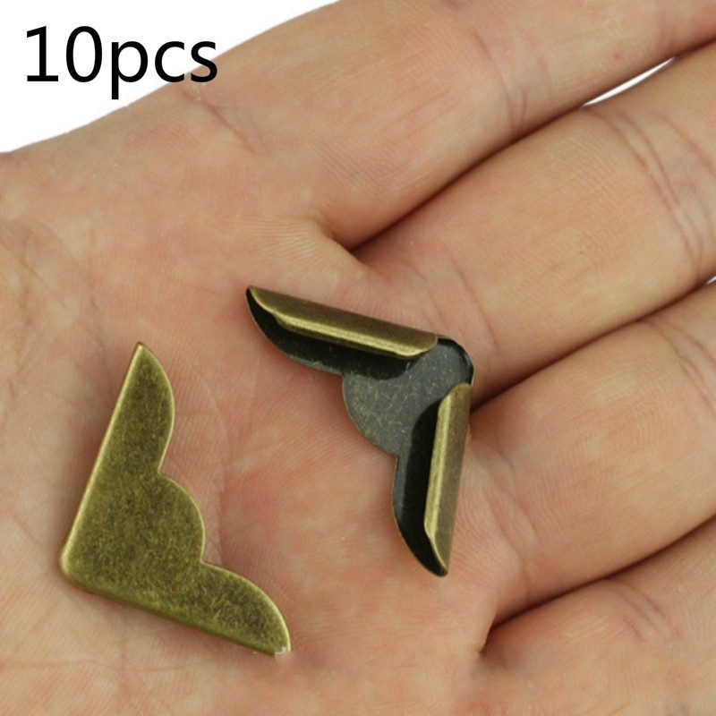 24x24x1.5mm 10pcs/pack Bronze Metal Corners Protector for Book Scrapbooking Photo Album Decoration