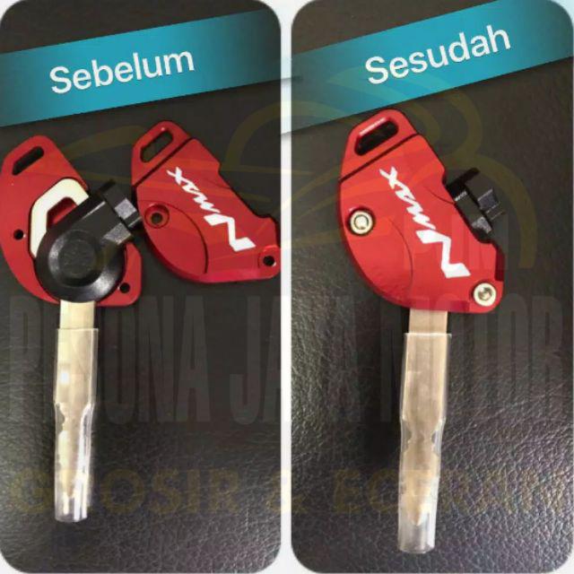 Sarung Kunci Kontak Nmax Cnc Black Diamond Original-Merah