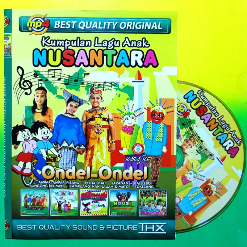 KASET VIDEO MUSIK MP5 KUMPULAN 92 LAGU ANAK ANAK NUSANTARA SELEKSI TERLARIS.