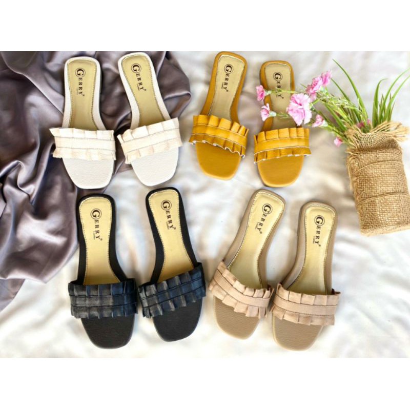Sandal Teplek Wanita Kulit Asli