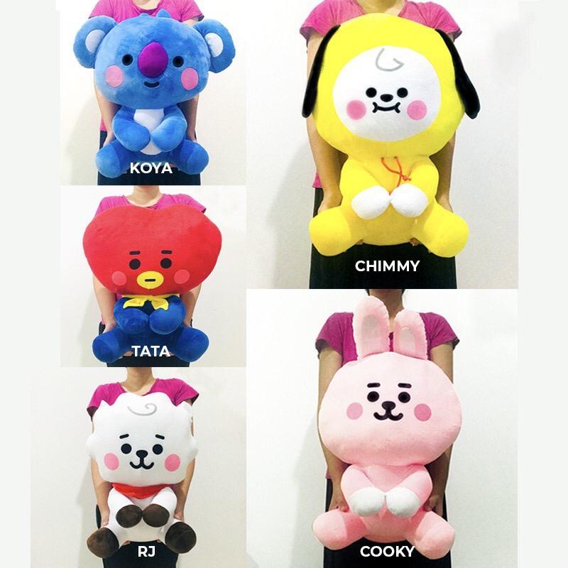 MURAH Boneka BTS Duduk Raksasa BT21/ Boneka BTS Jumbo/ Boneka Korea Unofficial Tata Koya Chimmy
