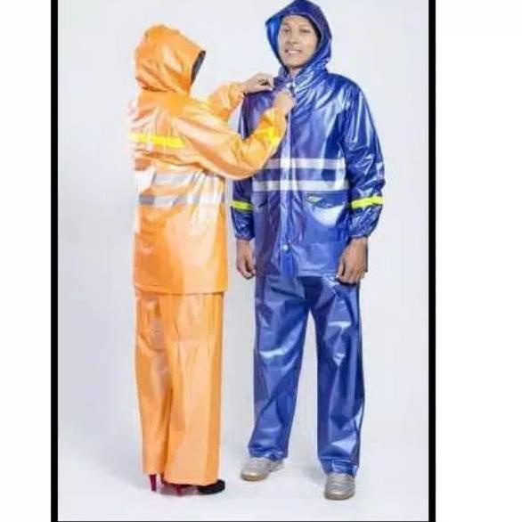 Jas Hujan Baju Celana Taft Ibex / Jas Hujan PVC / Jas Hujan Dewasa Pria Wanita / Jas Hujan Terlaris