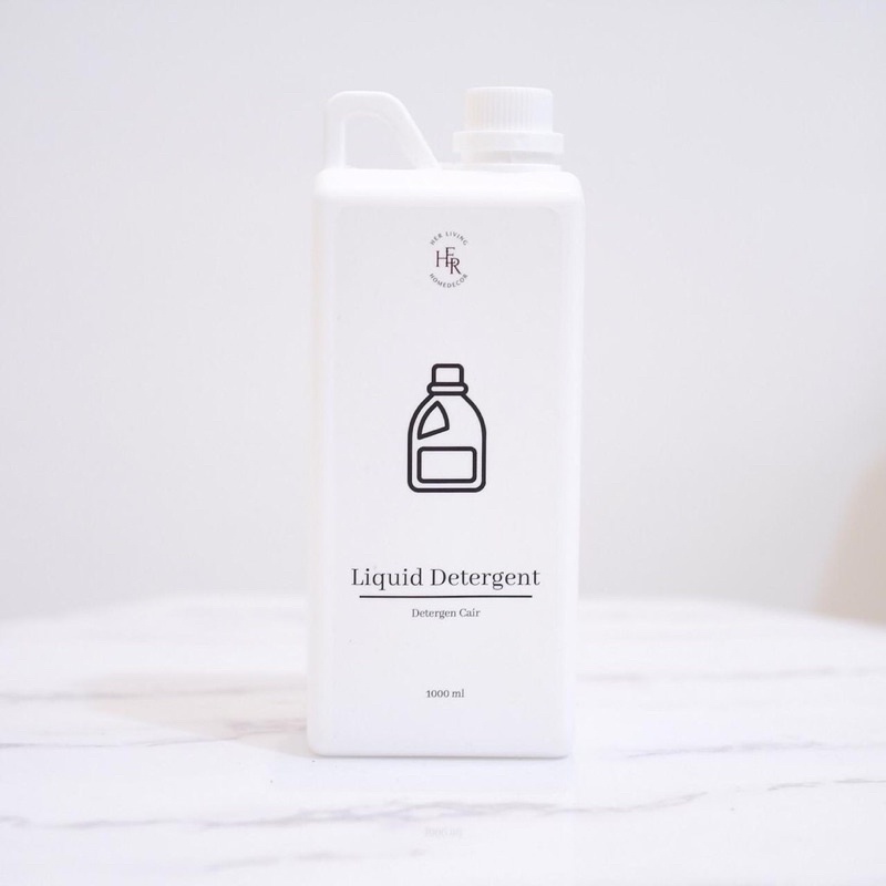 Jerigen Botol Kosong Madu/Laundry Polos dan Stiker Botol Size 500 ML/1 L