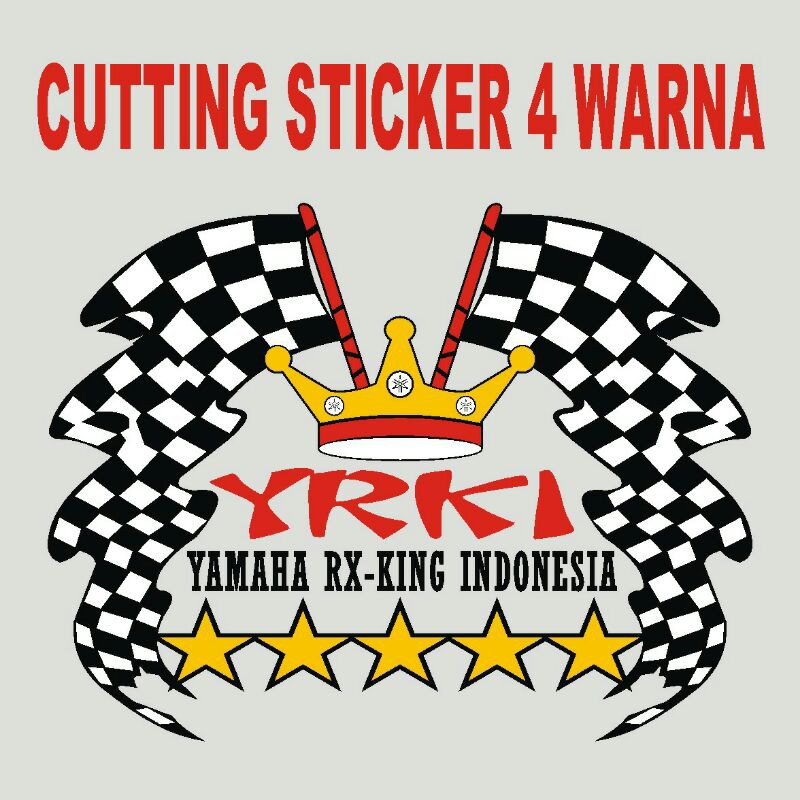 Stiker YRKI 30cm Cutting Sticker Yamaha RX-KING