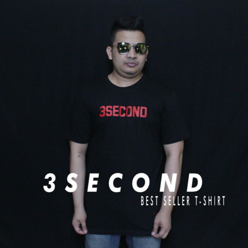 Kaos Threesecond/Kaos Threesecond Pria/Kaos 3second/Kaos 3second Pria