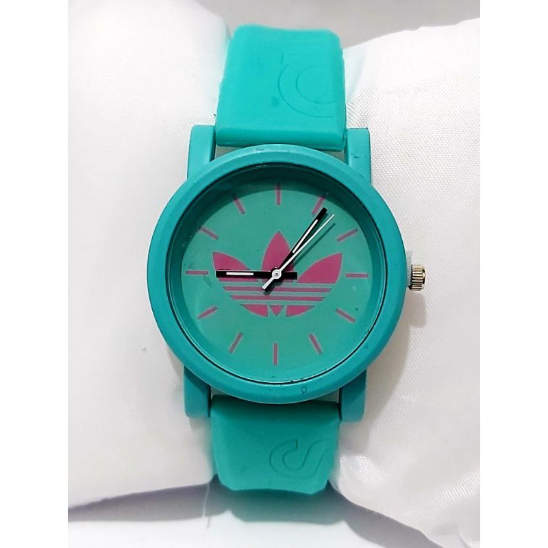 Jam Tangan Wanita Rubber Murah Adidas Logo