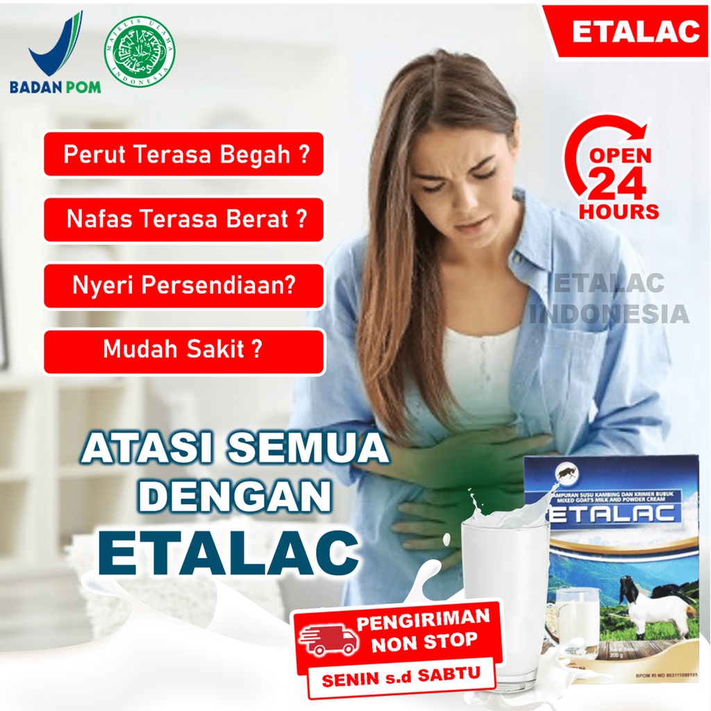 

ETALAC - SUSU KAMBING ETAWA & KRIMER NABATI BUBUK 200 gr / SUSU KUALITAS PREMIUM LOW SUGAR