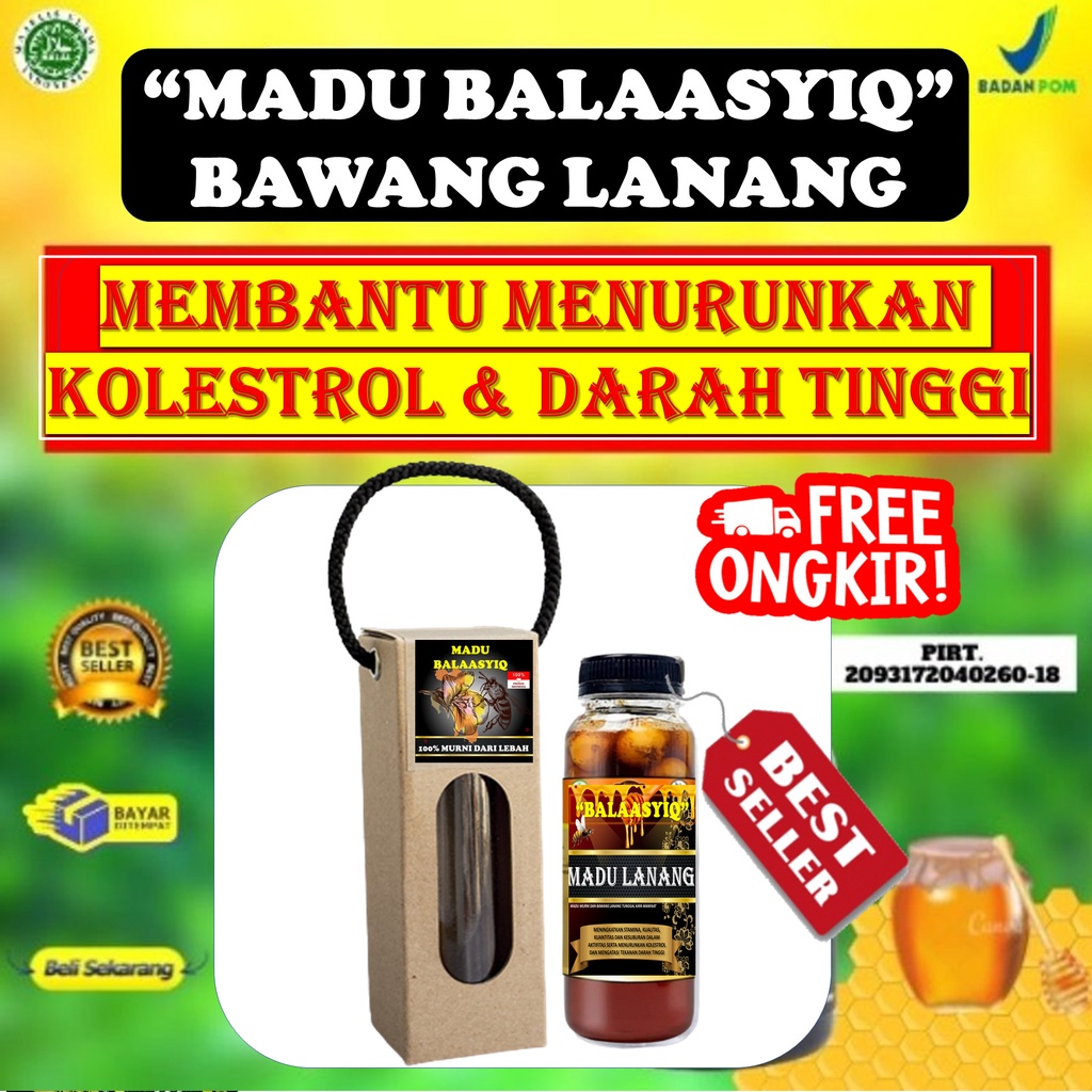 TERLARIS MADU BAWANG LANANG TUNGGAL UNTUK MENURUNKAN KOLESTROL JAHAT DANTEKANAN DARAH TINGGI SERTA M