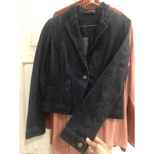 preloved blazer jeans minimal