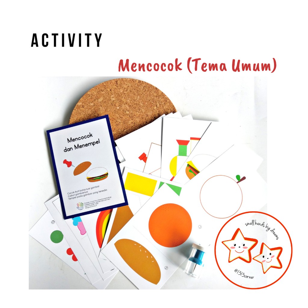 Jual Kegiatan Anak Mencocok Paket 10 Gambar | Shopee Indonesia