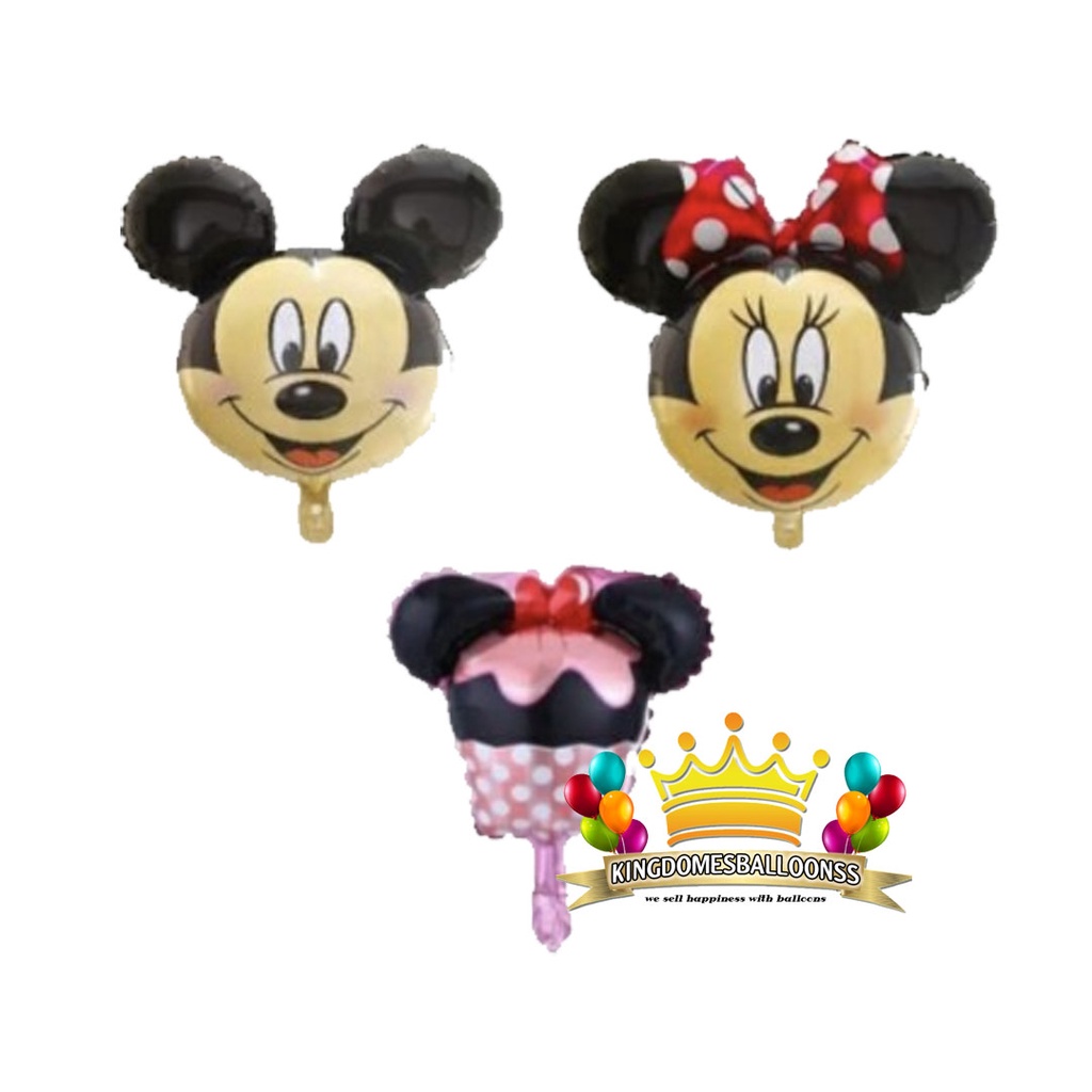 Balon Foil Mini Karakter Minnie mouse/Mickey mouse / minnie mouse cake