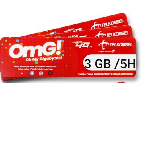 voucher telkomsel 3gb 5 hari zona 1 kalimantan sulawesi