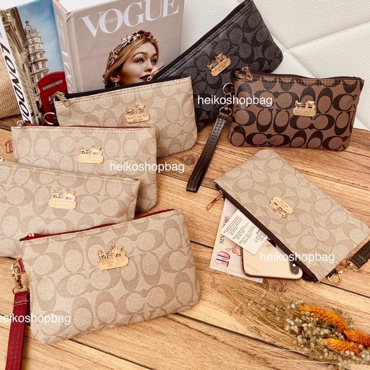 "Rwf31au22q" dompet wanita multifungsi hpo hape murah - DOMPET COA*CH PLAT SQUARE