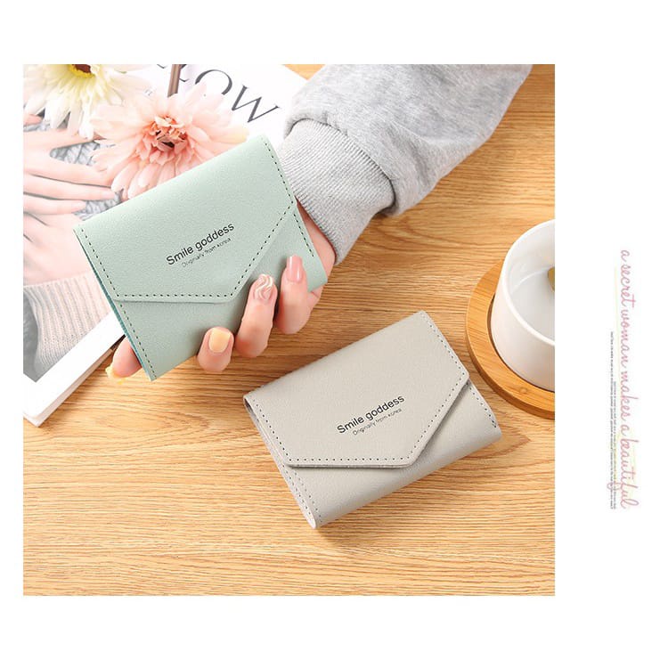 ♥TASBLUE♥ Dompet lipat wanita dompet mini impor kulit asli A16 Dompet lipat mini wanita Dompet wanita dompet pendek wanita berkapasitas besar