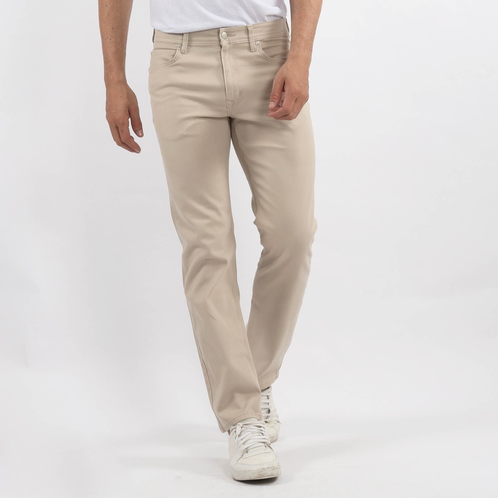  Edwin  Celana  Chinos Pria Monaco Slim Fit Stretch Cream 