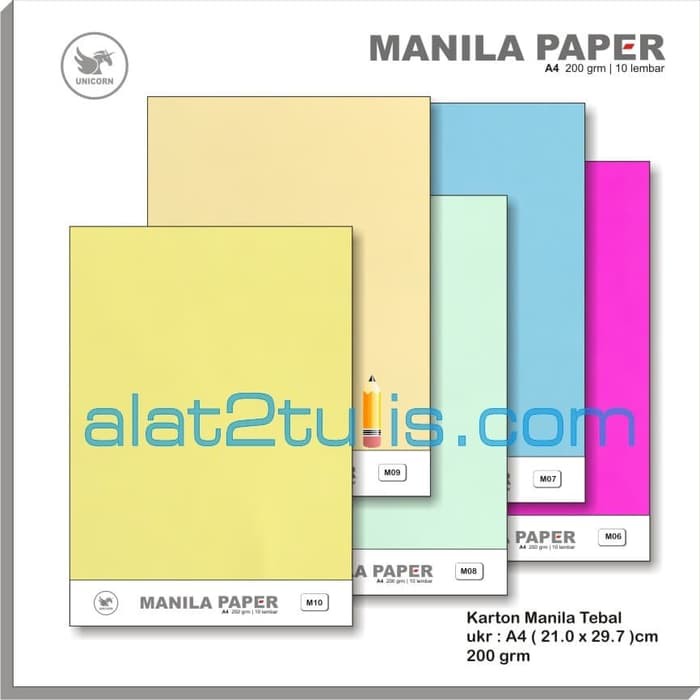 

Dijual Karton Manila Paper Pastel 200 gr A4 Murah
