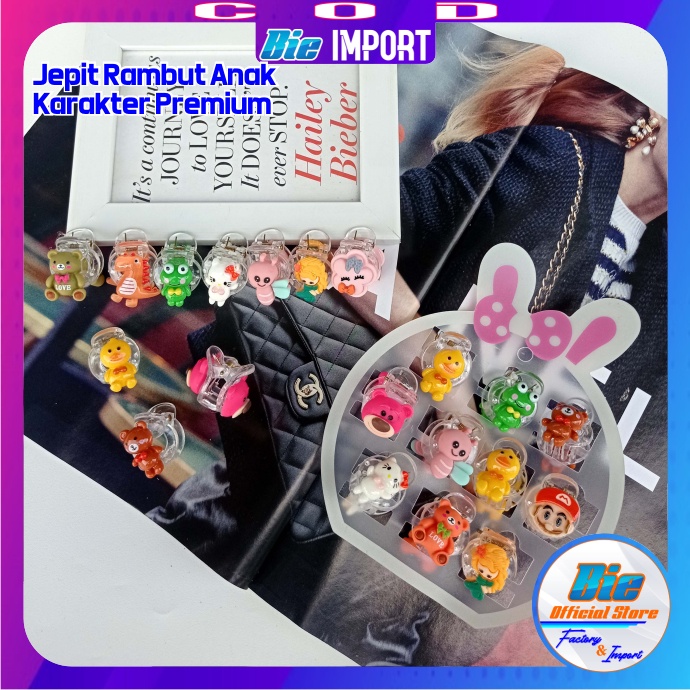 Jepit Jedai Anak Transparan Karakter 2 Sisi Premium Impor Best Seller