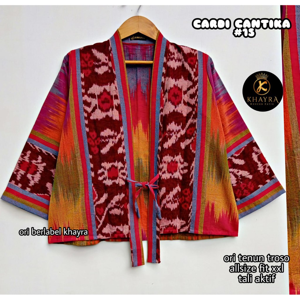 Kimono tenun cantika ori tenun