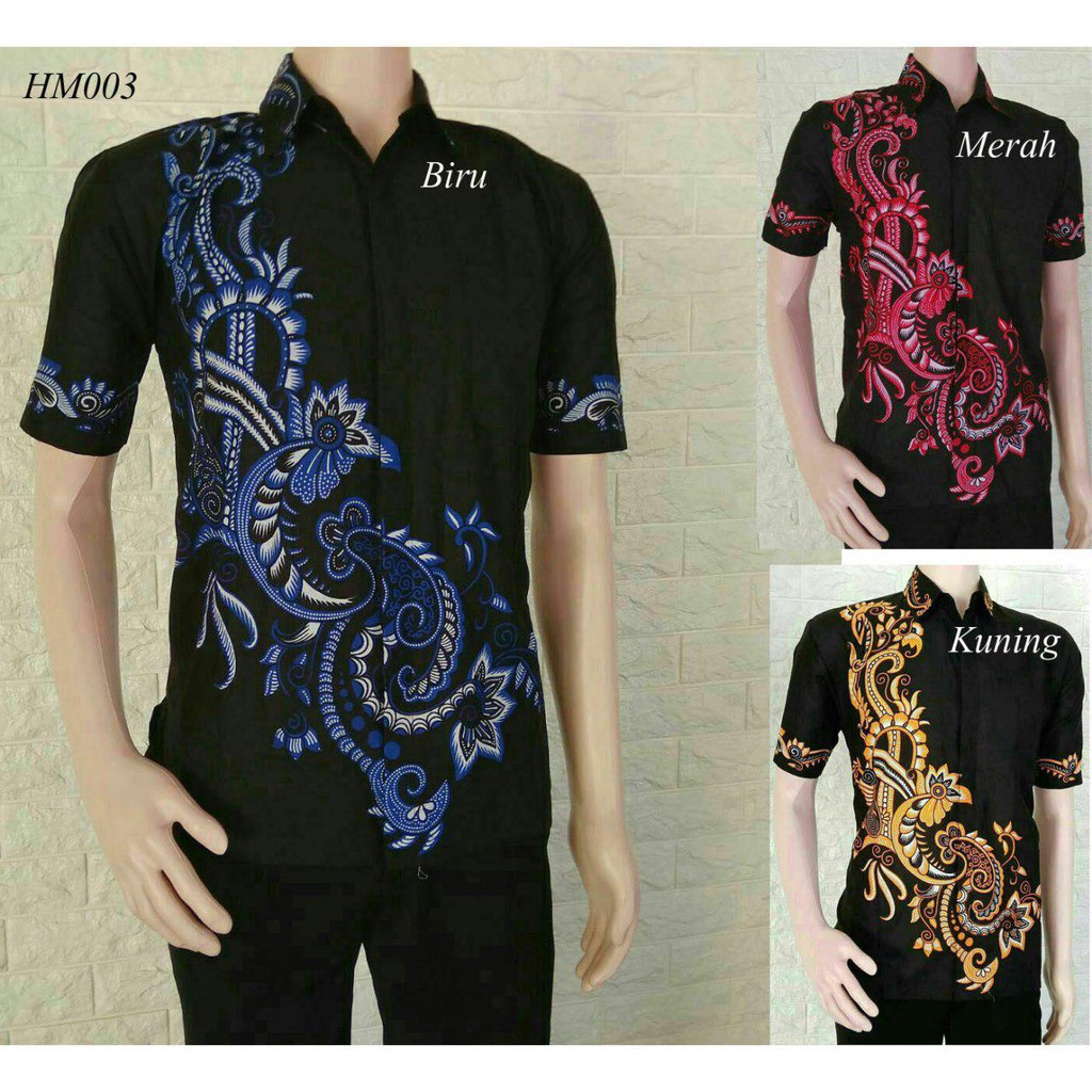 Batik Pria Kemeja Hem Batik Pekalongan HM 003