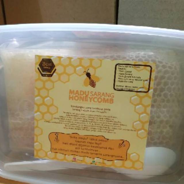 

Sarang madu melifera 500 gram gratis box di jamin aman sampai tujuan!!