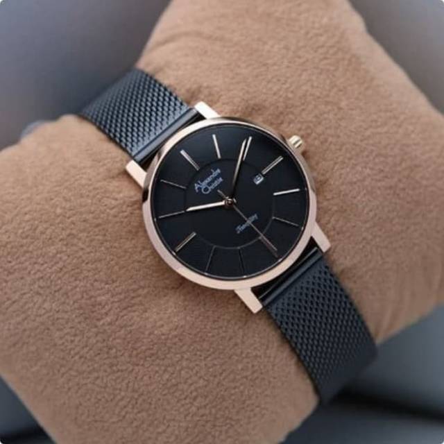 Jam Tangan Alexandre Christie AC8628 Blk / Rose Gld