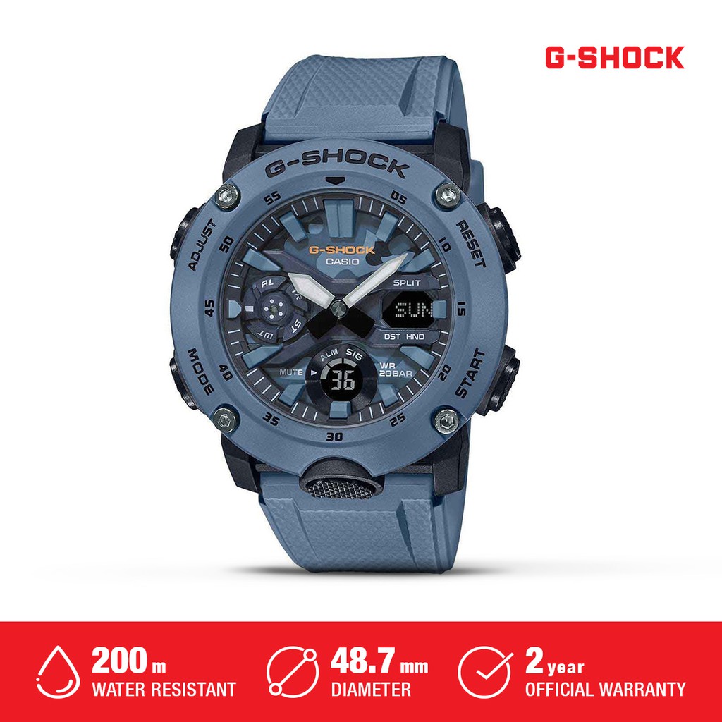 Casio G-Shock Jam Tangan Pria GA-2000SU-2ADR Waterproof