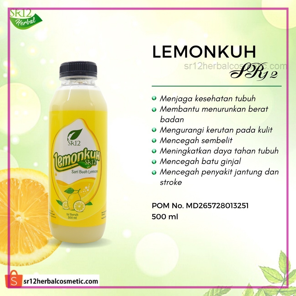 

Lemonkuh SR12 Sari Buah Lemon Asli Minuman Herbal Daya Tahan Tubuh dan Diet Alami 250 ml 500 ml