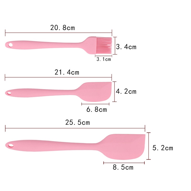 1 SET SPATULA 5 IN 1 PERLENGKAPAN MASAK SET SPATULA SILICON SET TAHAN PANAS SPATULA SILIKON PERALATAN MASAK LENGKAP