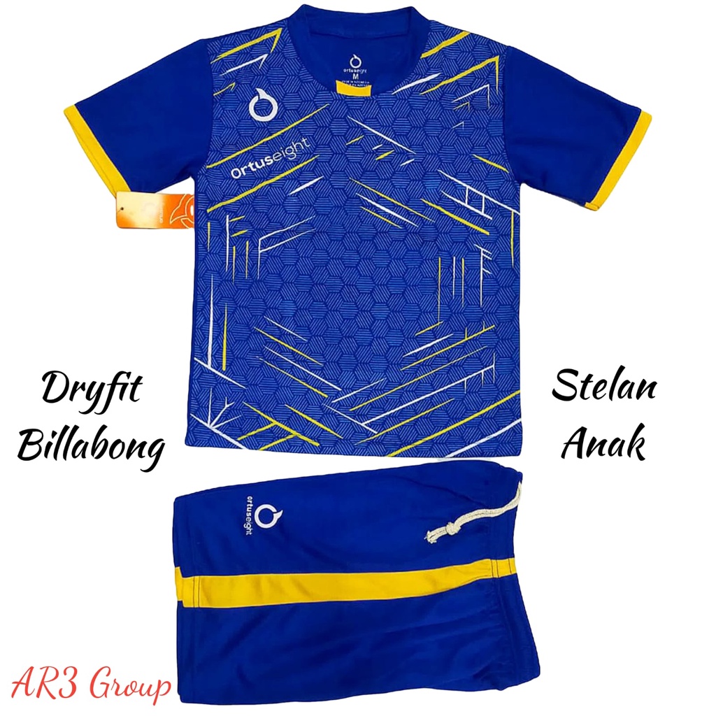 Baju stelan olahraga anak laki/perempuan baju bola baju footsal baju badminton baju bulutangkis baju olahraga anak usia SD SMP motif terbaru