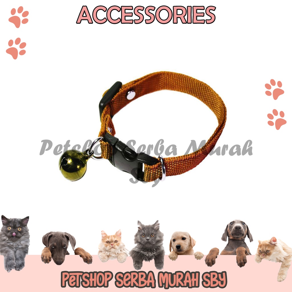 Kalung Kucing Polos Murah - Aksesoris Hewan Peliharaan