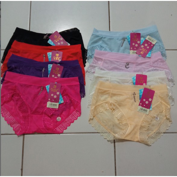 CD Merek Bai Li Na|Pakaian Dalam Wanita Dewasa|Celana Dalam|CD Wanita|CD Tilei Transparan