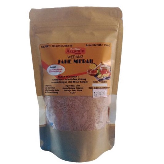 

JAHE MERAH BUBUK 250 GRAM