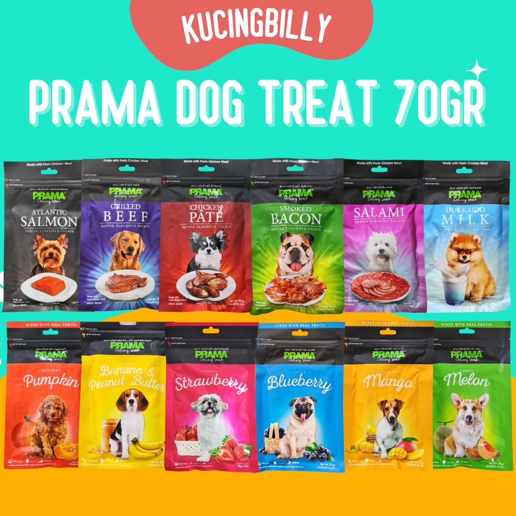 PRAMA Dog Treat 70gr snack anjing