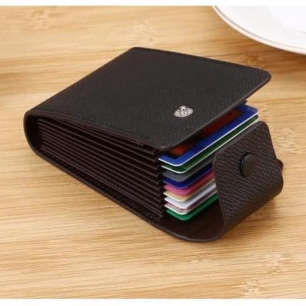 

JUAL!JUAL! Dompet Kartu Kredit Vertical Leather Credit Card Holder Wallet