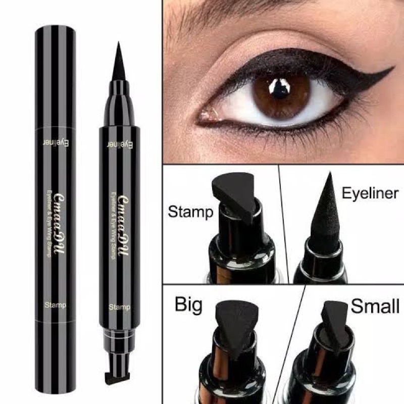 ( small ) amy's diary eyeliner stamp termurah || CMMADU Eyeliner Stamp Cat 2 in 1 Original Spidol Mata Import