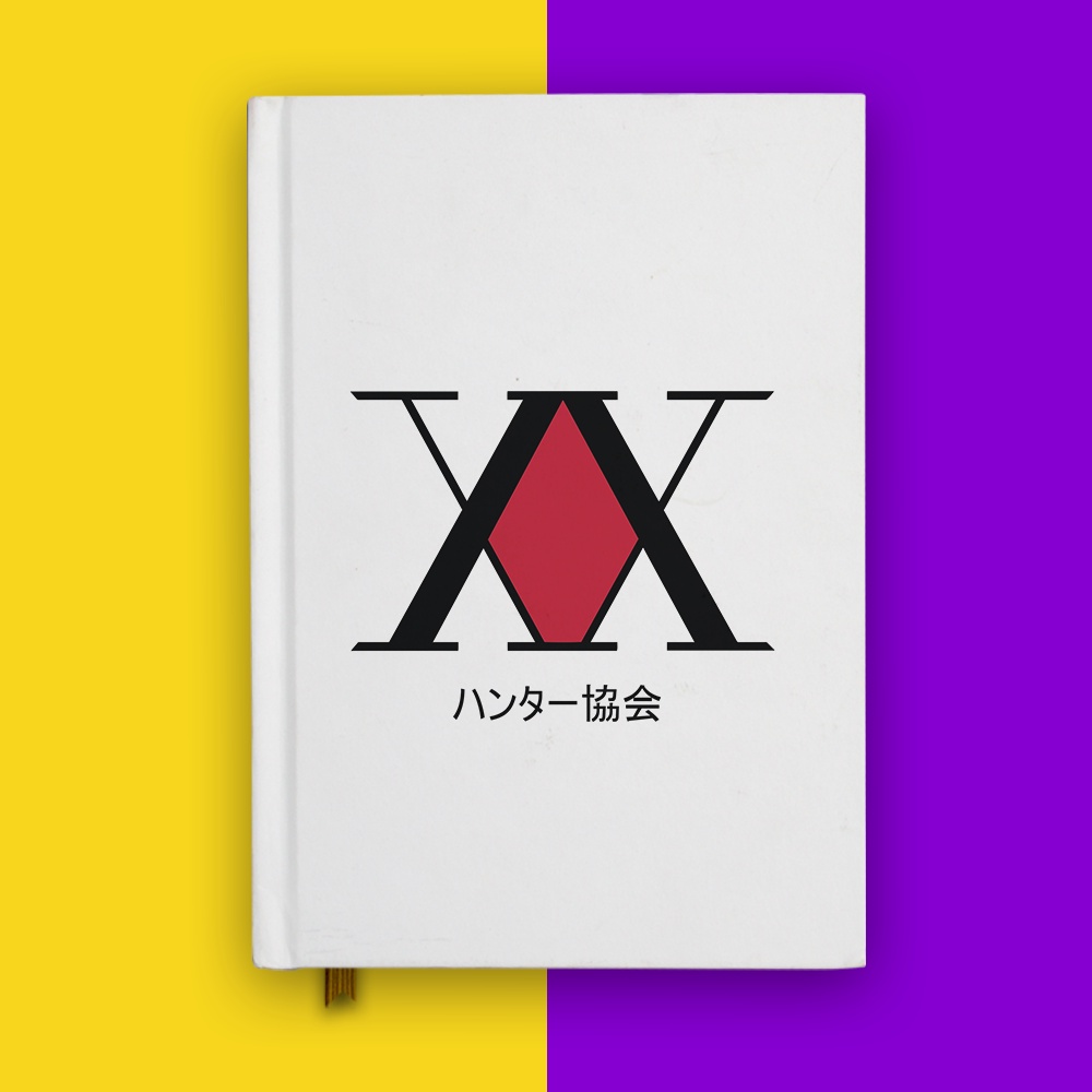 

Buku Catatan Notebook Hunter X Hunter Logo Anime Custom Nama Jurnal Diary Notes Hardcover